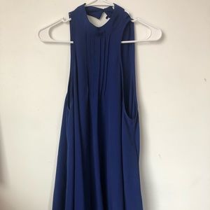 Knee length blue dress